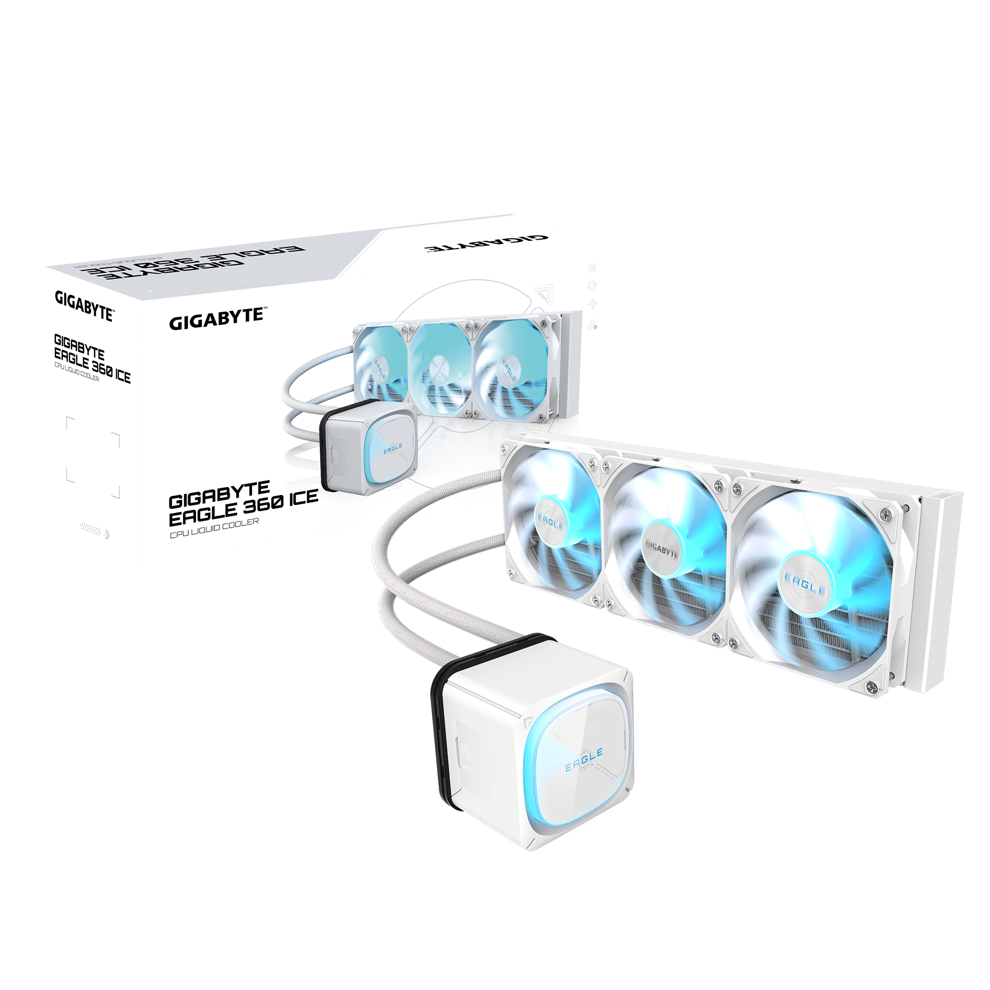 Gigabyte EAGLE 360 ICE - Prozessor-Fl�ssigkeitsk�hlsystem - (f�r: LGA115x Socket, LGA1200, LGA1700, LGA1851, AM4, AM5)