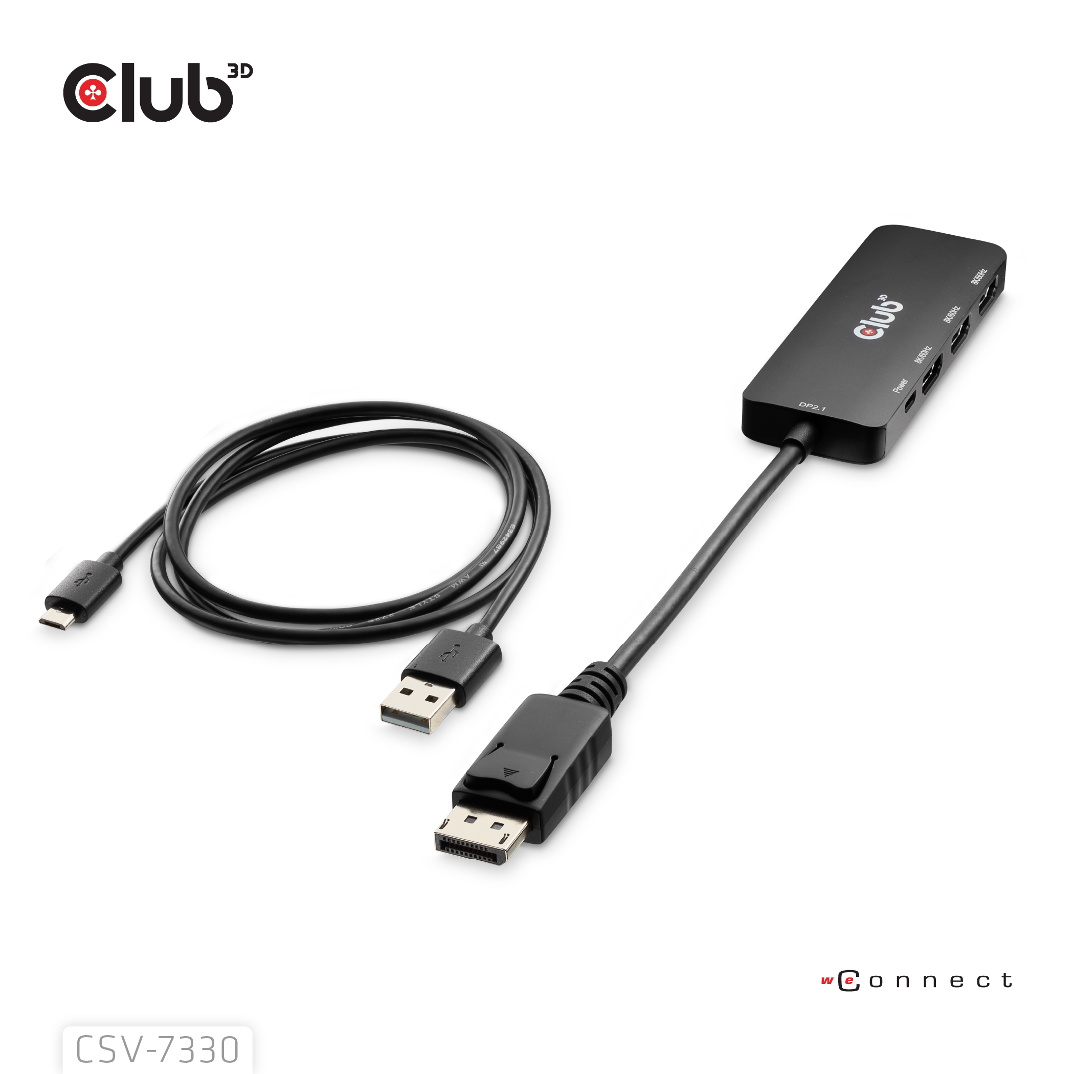CLUB3D CSV-7330 interface hub DisplayPort