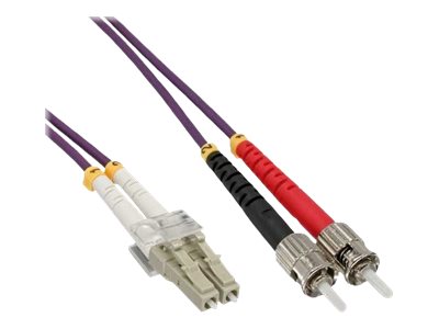 InLine Fiber Optical Duplex Cable LC/ST 50/125m OM4 15m
