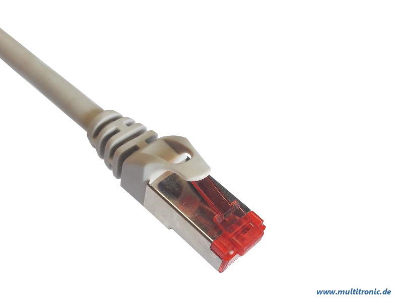 Brackton Patchkabel Cat.6 SF/UTP 500MHz HF 1m grau - Netzwerk - CAT 6