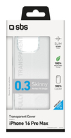 SBS Skinny Cover fr iPhone 16 Pro Max transparent