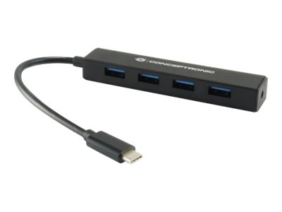 Conceptronic 4-Port USB 3.0 Hub, USB-C Connector