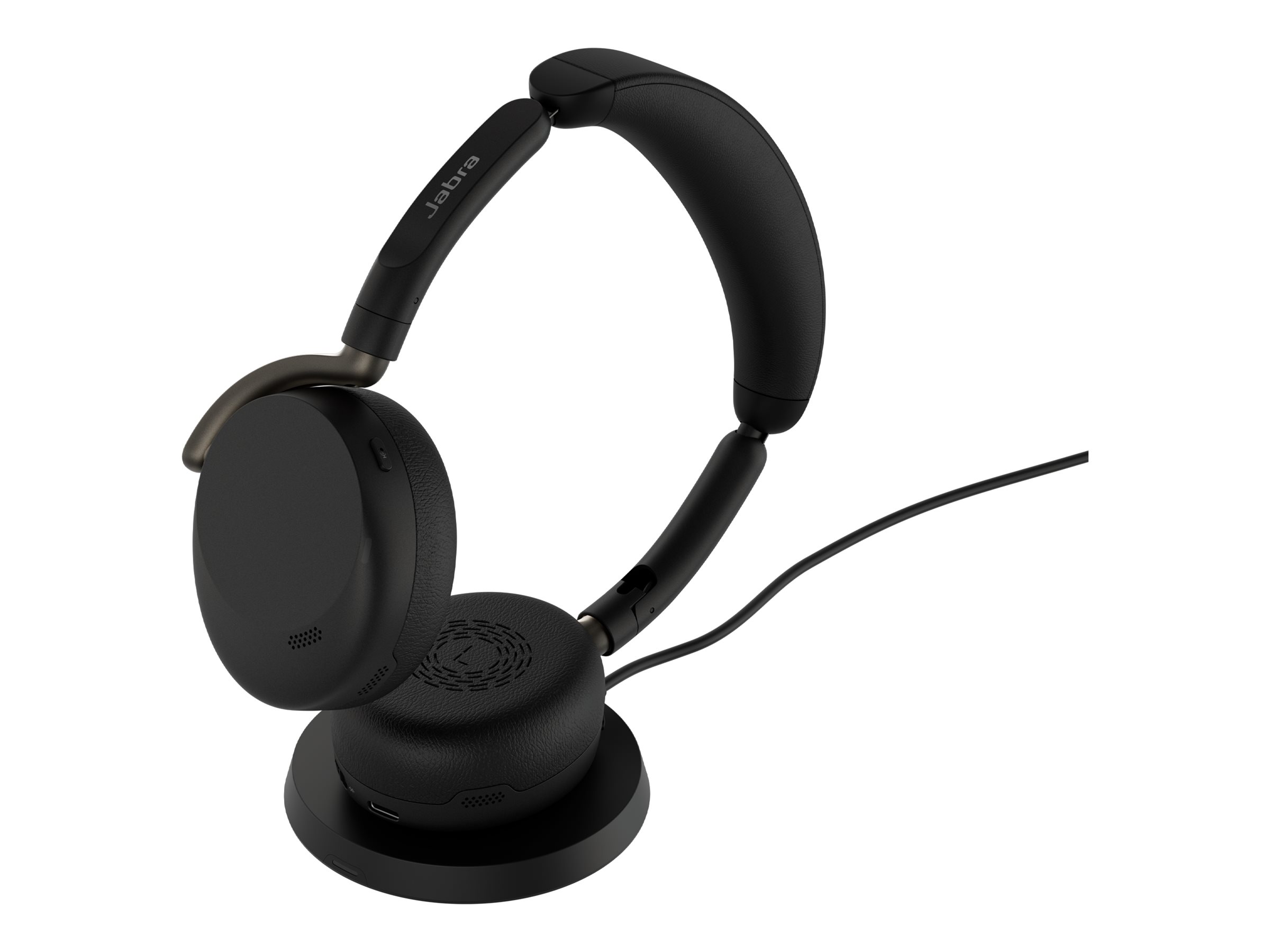Jabra Evolve3 65 Flex UC - USB-A with Dongle - Black (Wireless Charging Pad)