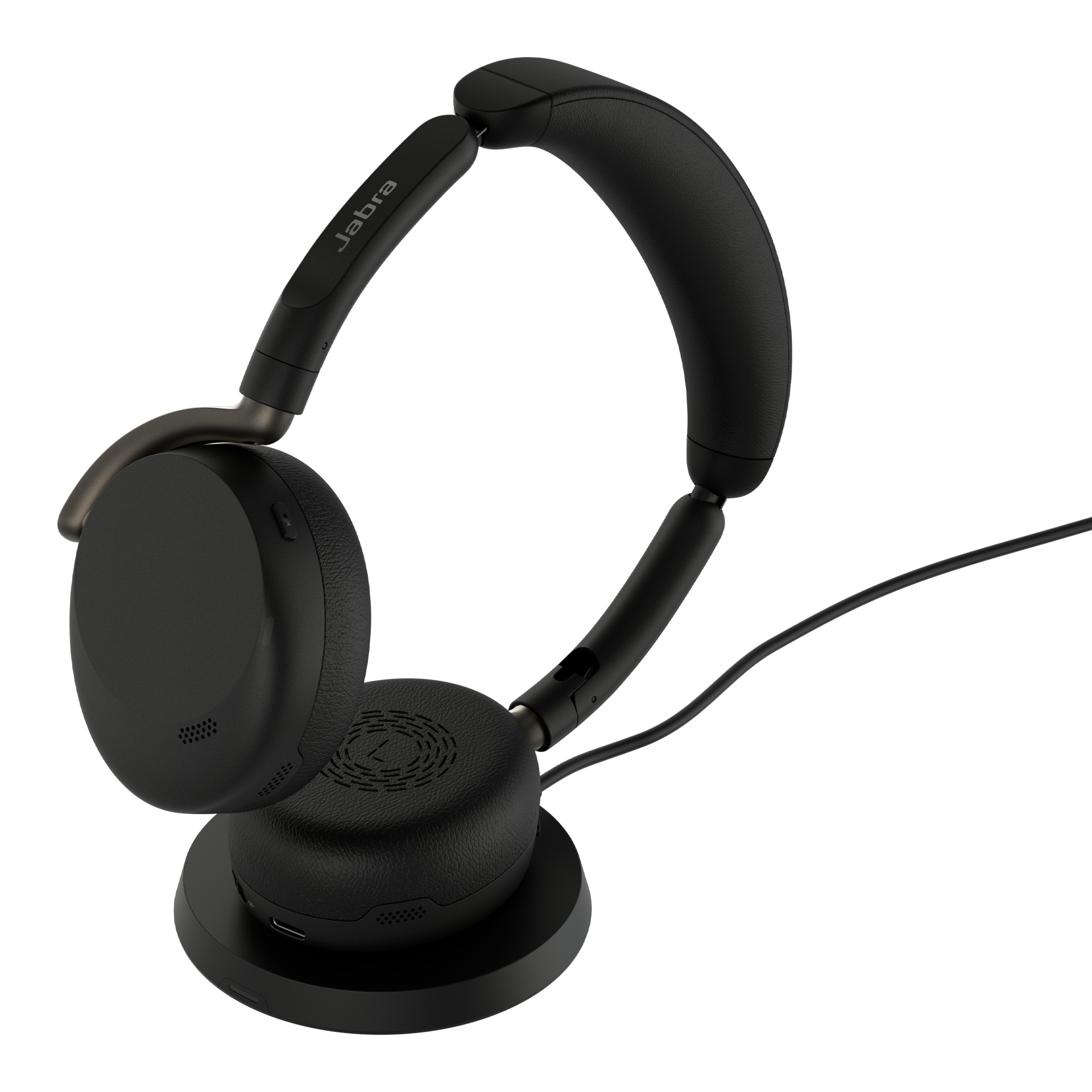 Jabra Evolve3 65 Flex UC - USB-A with Dongle - Black (Wireless Charging Pad)