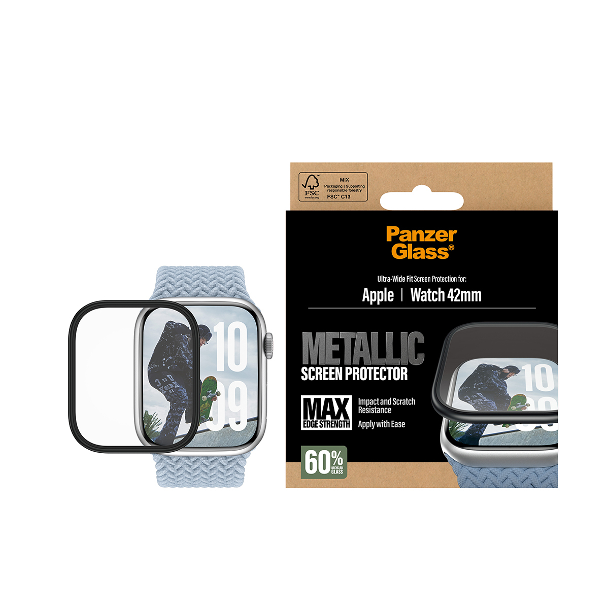 PanzerGlass � Screen Protector Metallic Apple Watch Series 11 | 10 | 42mm