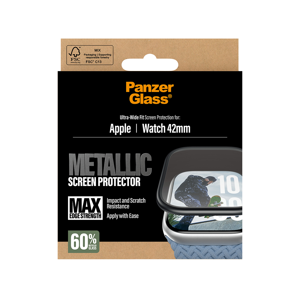 PanzerGlass � Screen Protector Metallic Apple Watch Series 11 | 10 | 42mm