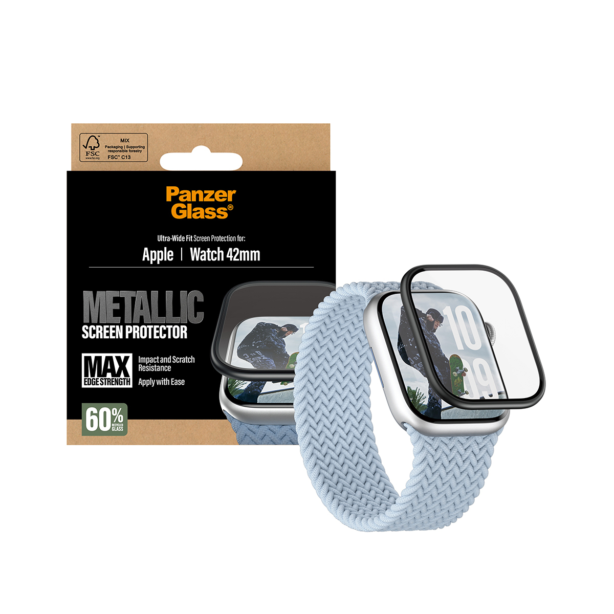 PanzerGlass � Screen Protector Metallic Apple Watch Series 11 | 10 | 42mm
