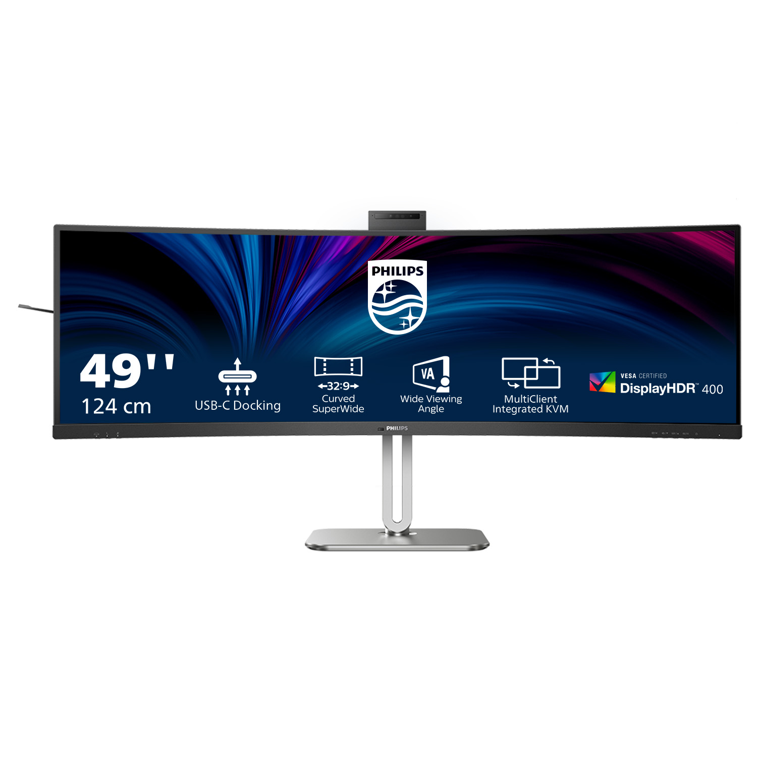 Philips 5000 series 49B2U5900CH/00 LED display 124 cm (48.8) 5120 x 1440 pixels Dual QHD LCD Black