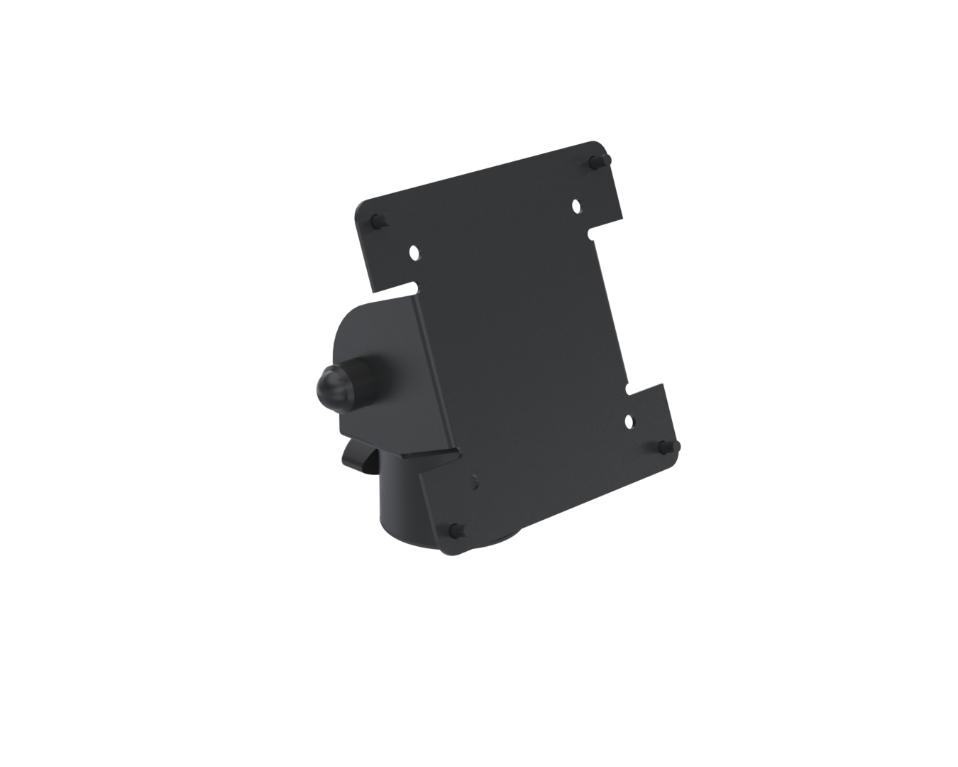 Ergonomic Solutions SpacePole POS SPV106-FX-02 accessorio di sistema POS Supporto POS Nero Metallo 75 x 75 mm 100 x 100 mm