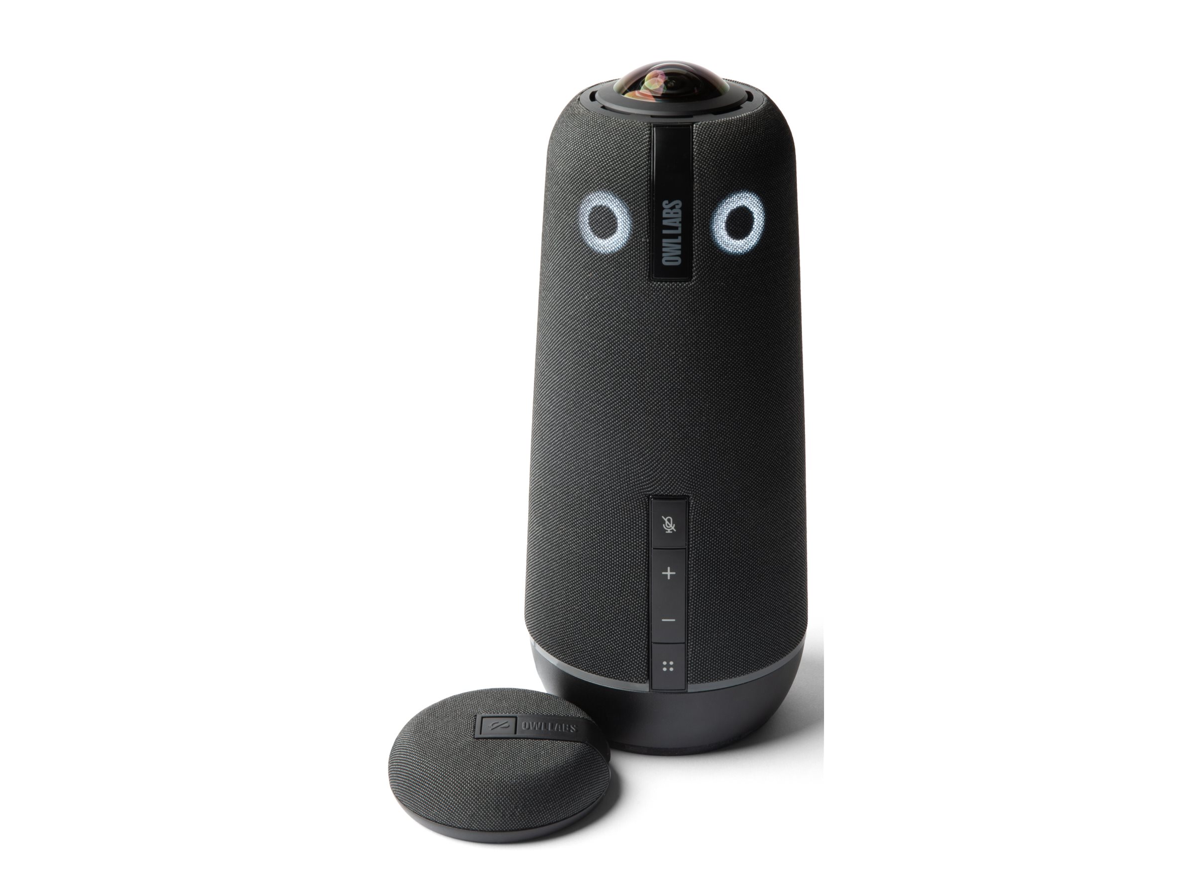 Owl Labs Meeting Owl 4+ and Expansion Mic for Meeting Owl 4+ - Extend Audio Reach in Larger Spaces by 8 feet (2.5 Meters) in the Direction of the Mic.