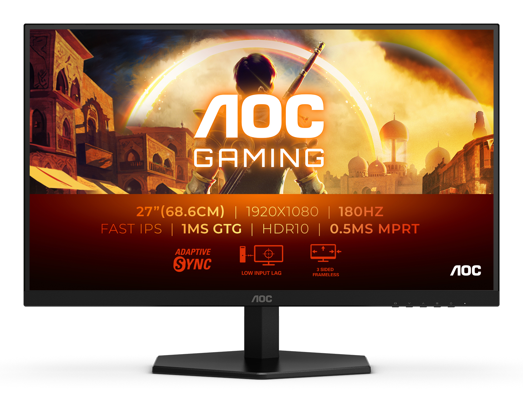 AOC G4 27G42E pantalla para PC 68,6 cm (27) 1920 x 1080 Pixeles Full HD LCD Negro