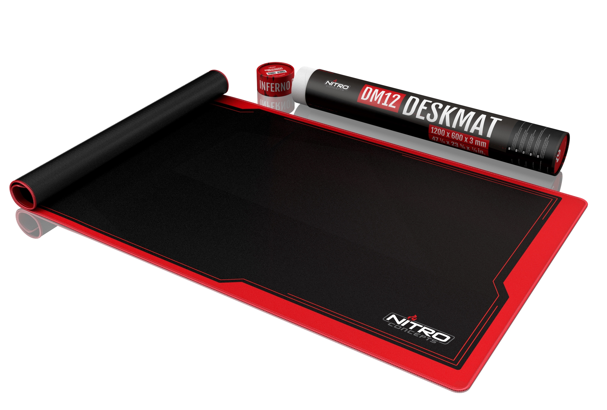 Nitro Concepts DM12 Alfombrilla de rat�n para juegos Negro, Rojo