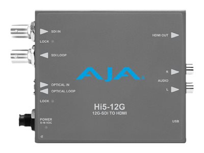 AJA Hi5-12G Convertisseur vid�o actif 4096 x 2160, -