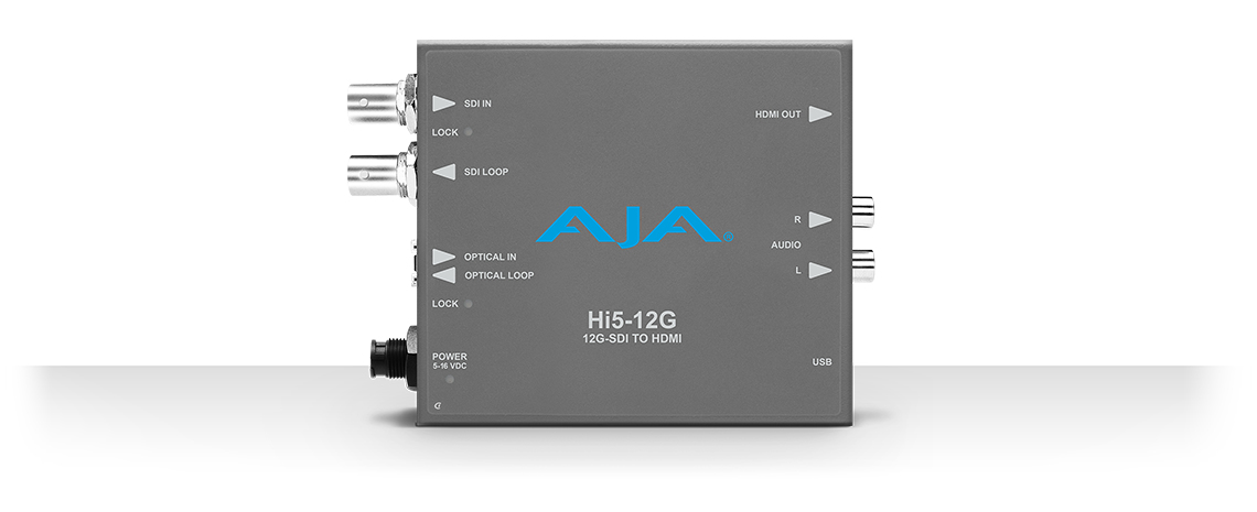 AJA Hi5-12G Convertisseur vid�o actif 4096 x 2160, -