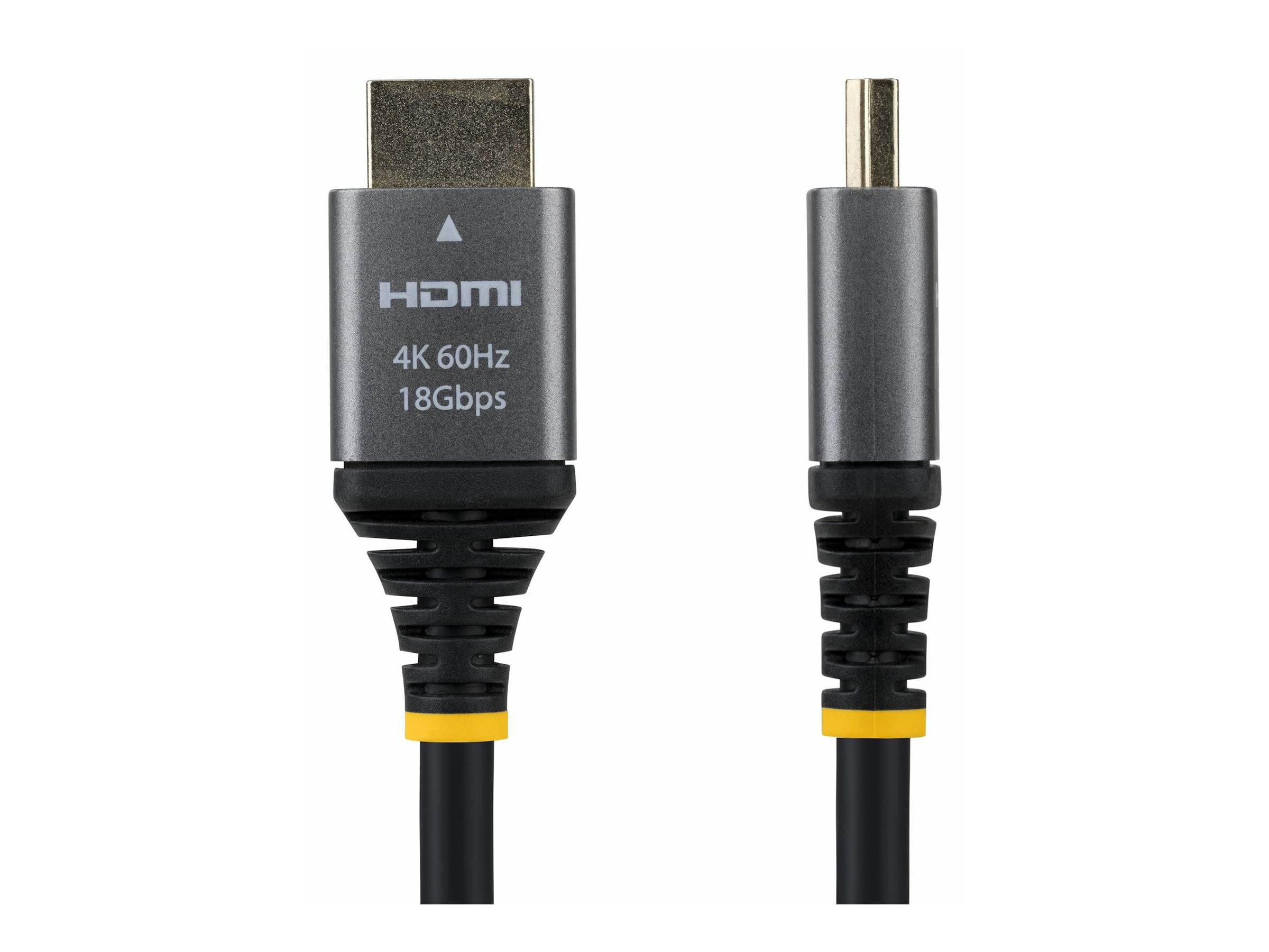 StarTech.com Cavo HDMI High Speed Premium Certificato da 1,5 m, HDMI 2.0, 4K 60Hz / 1440p 144Hz, con HDR10 e ARC, Larghezza di banda 18 Gbps, Per monitor/TV/display, Rivestimento TPE Flessibile