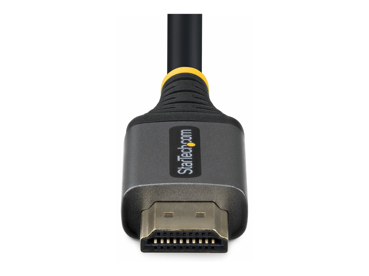 StarTech.com Cavo HDMI High Speed Premium Certificato da 1,5 m, HDMI 2.0, 4K 60Hz / 1440p 144Hz, con HDR10 e ARC, Larghezza di banda 18 Gbps, Per monitor/TV/display, Rivestimento TPE Flessibile