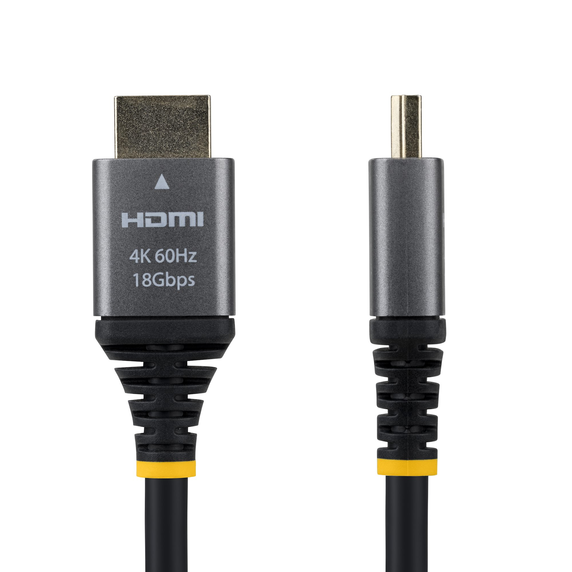 StarTech.com Cavo HDMI High Speed Premium Certificato da 1,5 m, HDMI 2.0, 4K 60Hz / 1440p 144Hz, con HDR10 e ARC, Larghezza di banda 18 Gbps, Per monitor/TV/display, Rivestimento TPE Flessibile