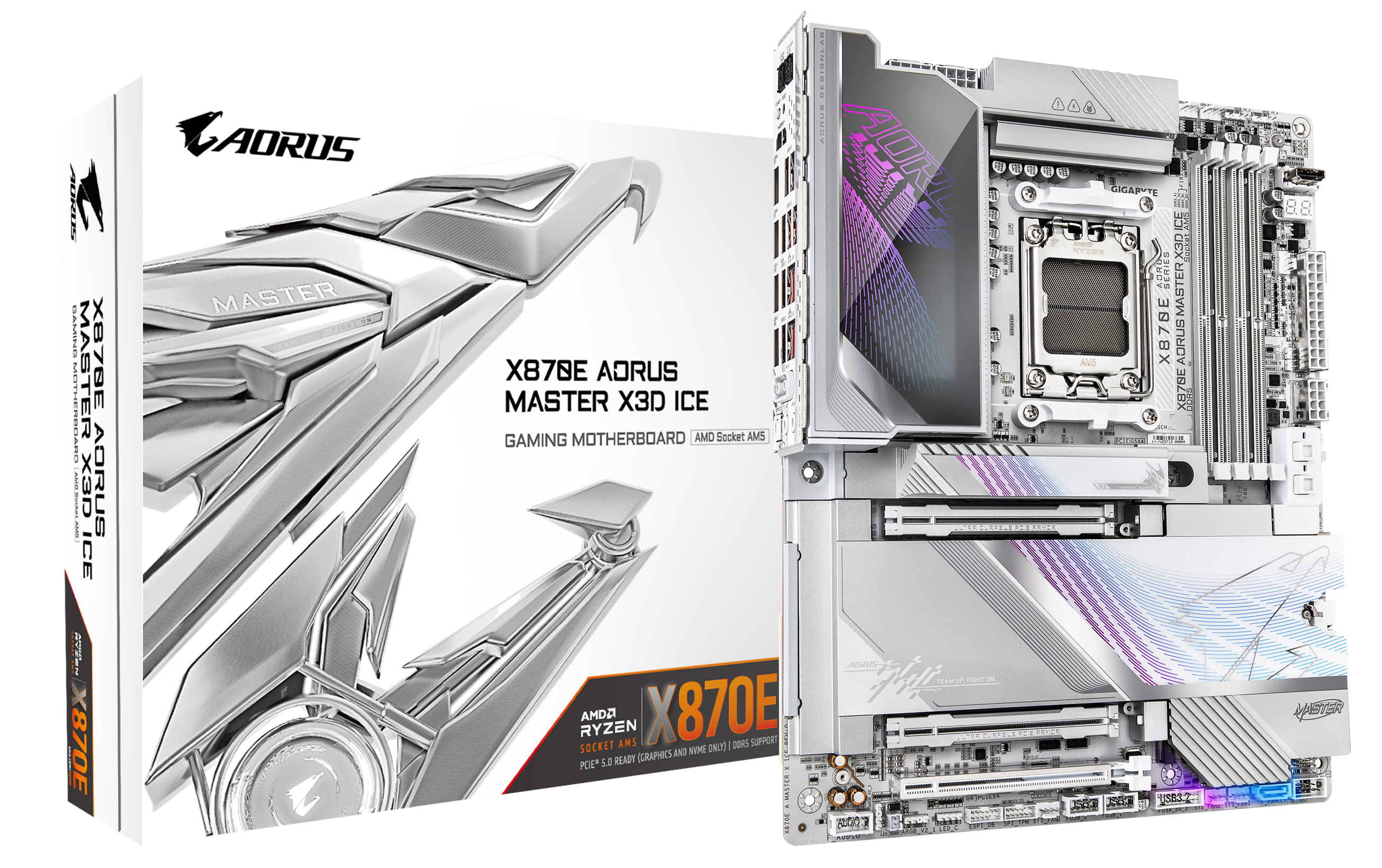Gigabyte X870E A MASTER X ICE AM5 - Mainboard - AMD Sockel AM5 (Ryzen Zen4)