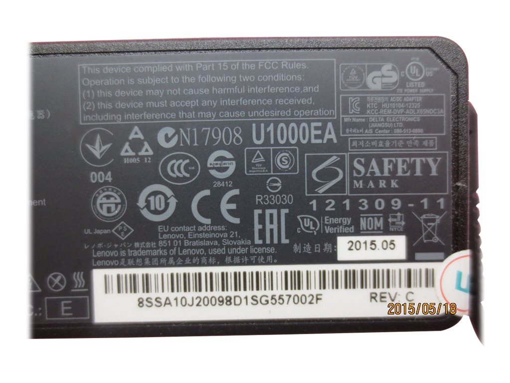 Lenovo 54Y8964 power adapter/inverter Indoor 65 W Black