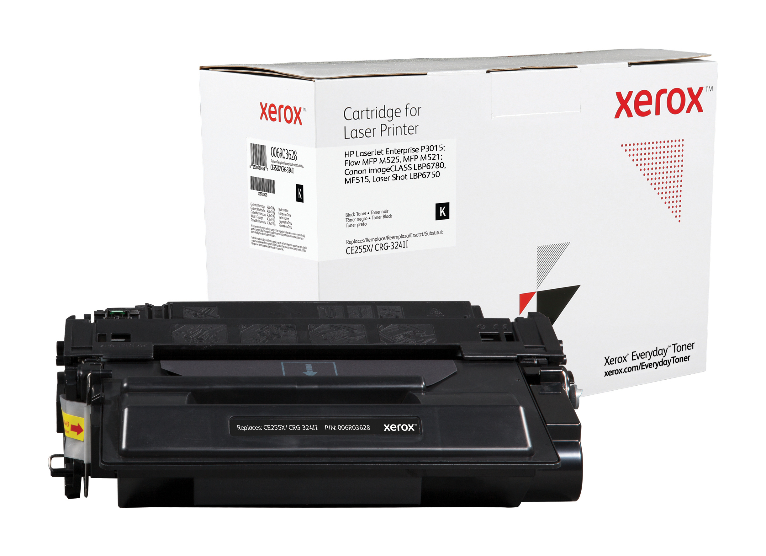 Xerox Everyday - Hohe Ergiebigkeit - Schwarz - kompatibel - Tonerpatrone (Alternative zu: HP CE255X, Canon CRG-324 II)