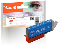Peach PI100-500 cartuccia dinchiostro 1 pz Compatibile Resa standard Ciano