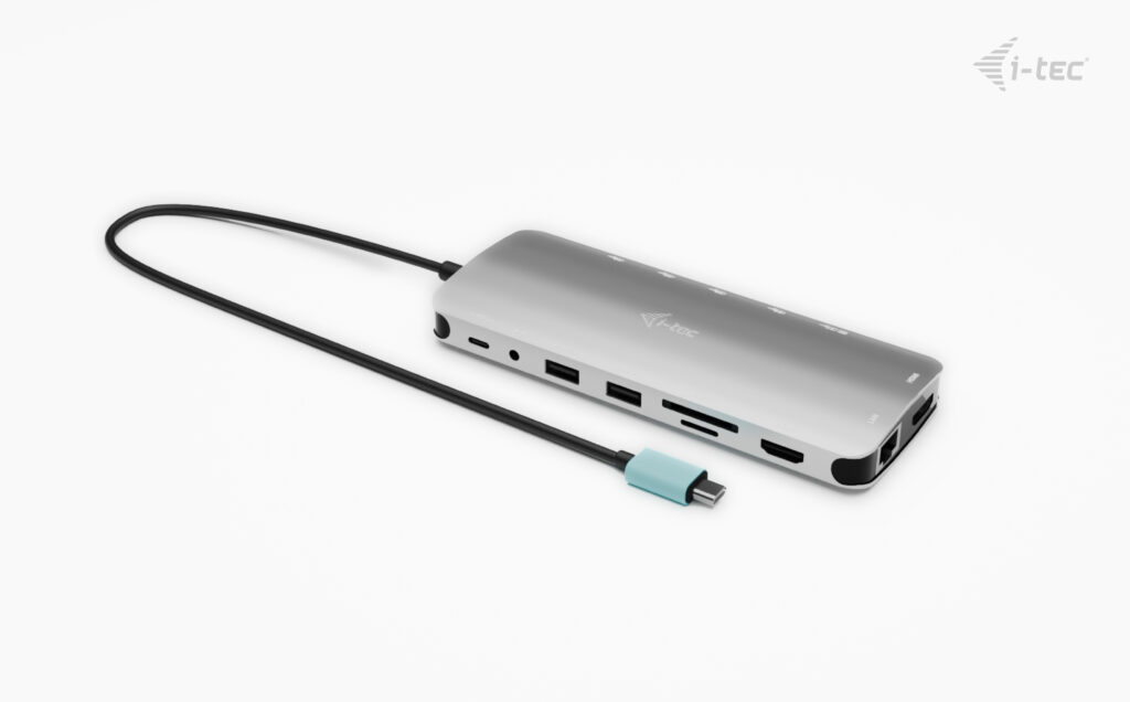 i-tec Metal USB-C Nano 3x Display Dock, 2x HDMI 1x USB-C video + Power Delivery 140W