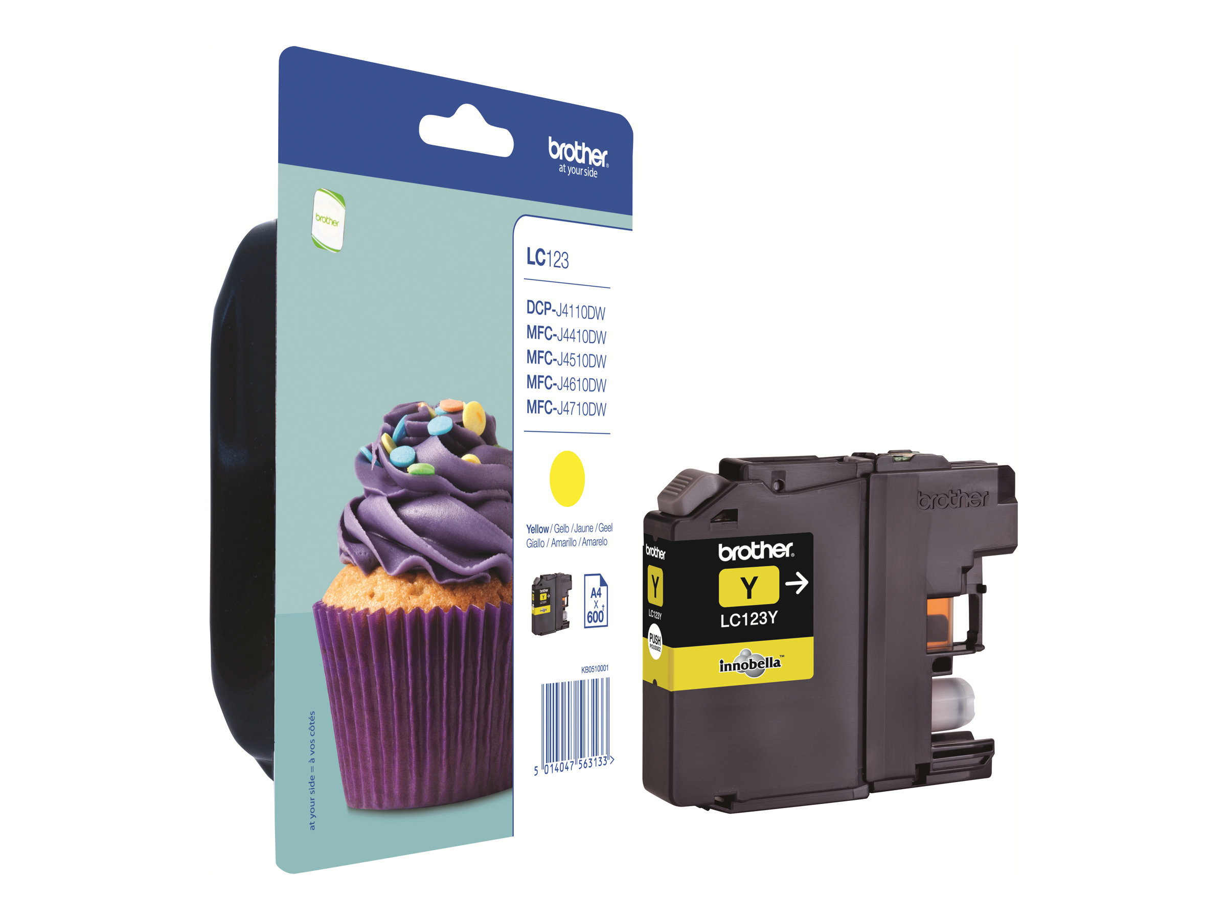 Brother LC123YBP ink cartridge 1 pc(s) Original Yellow