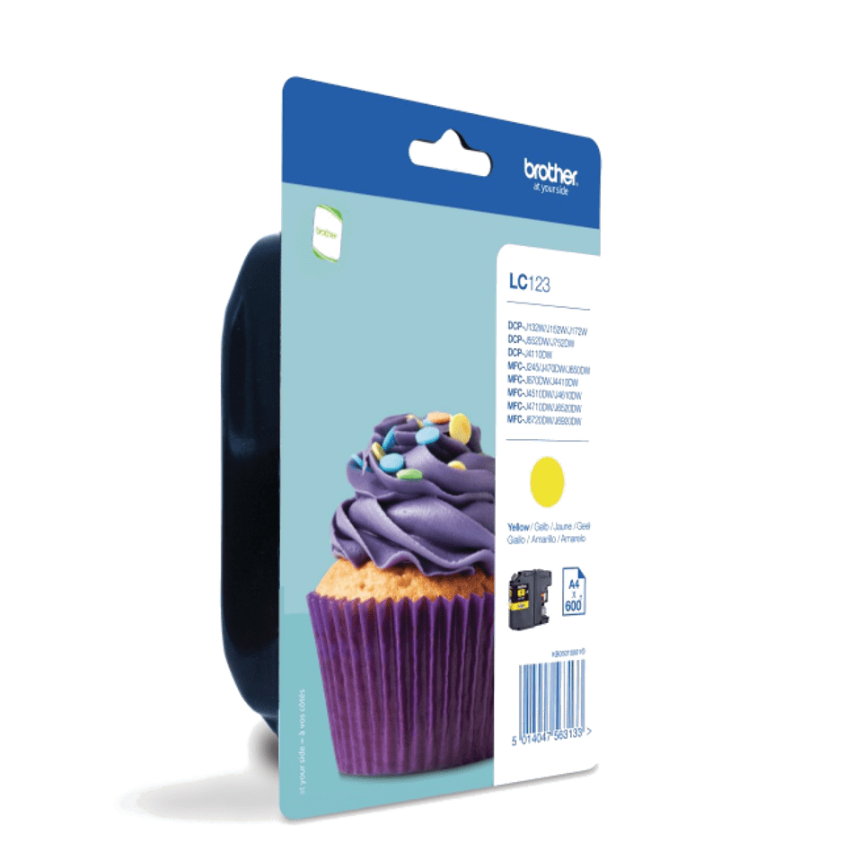 Brother LC123Y - Hohe Ergiebigkeit - Gelb - Original