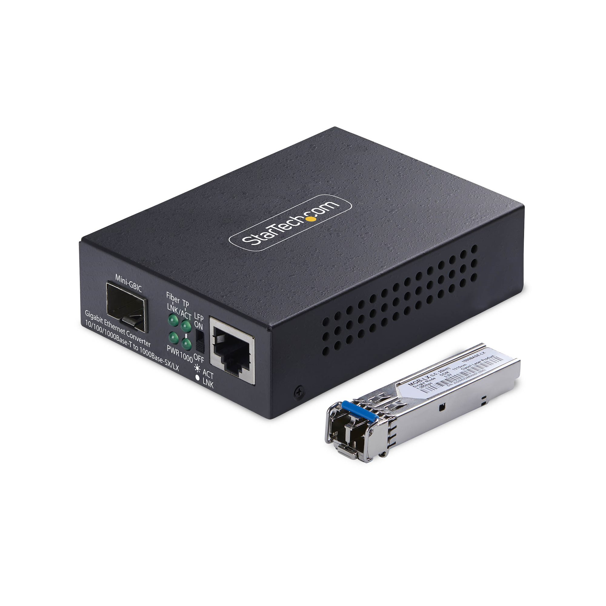 StarTech.com MCM1110SMLC40 convertitore multimediale di rete 2000 Mbit/s 1310 nm Modalit� singola Nero