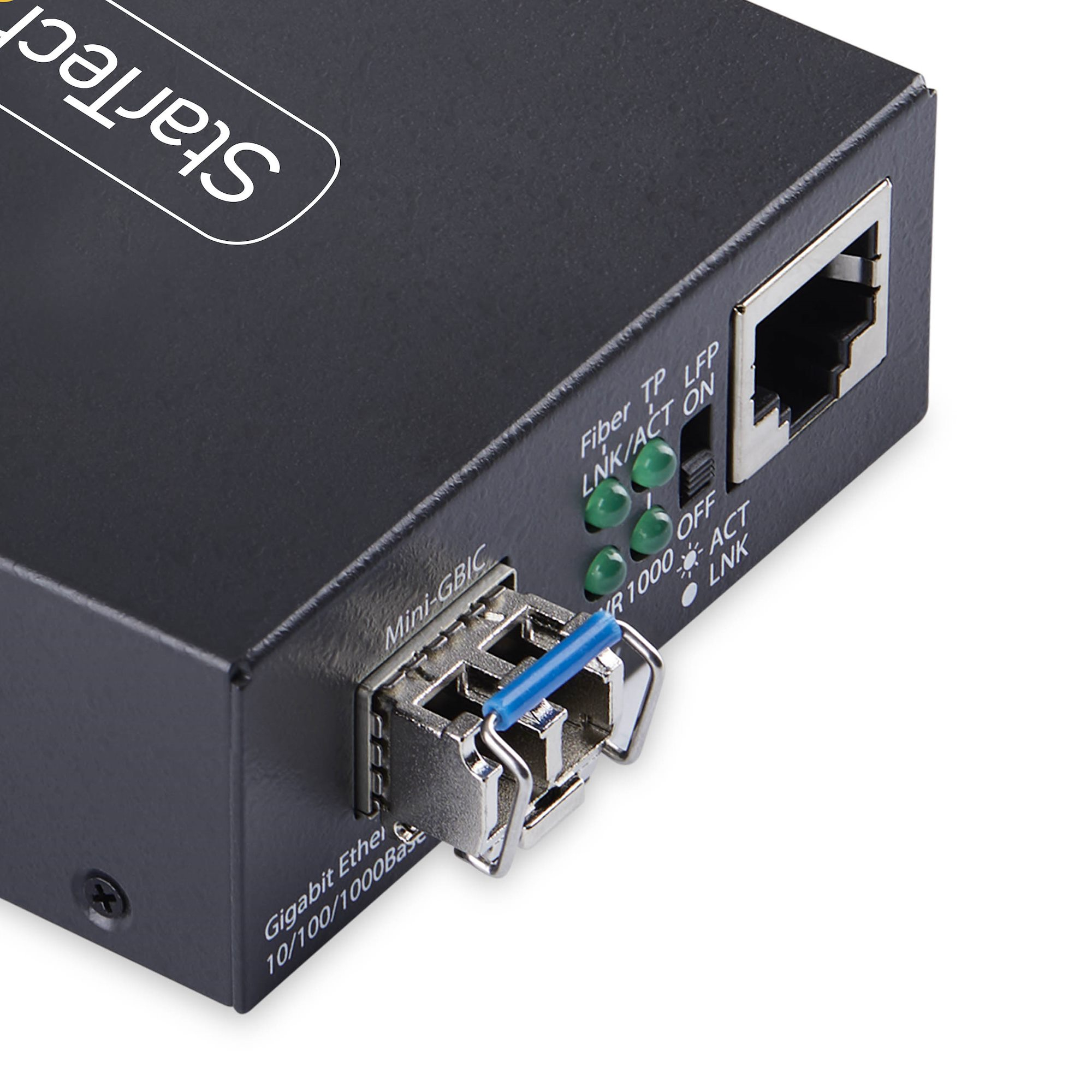 StarTech.com MCM1110SMLC40 convertitore multimediale di rete 2000 Mbit/s 1310 nm Modalit� singola Nero
