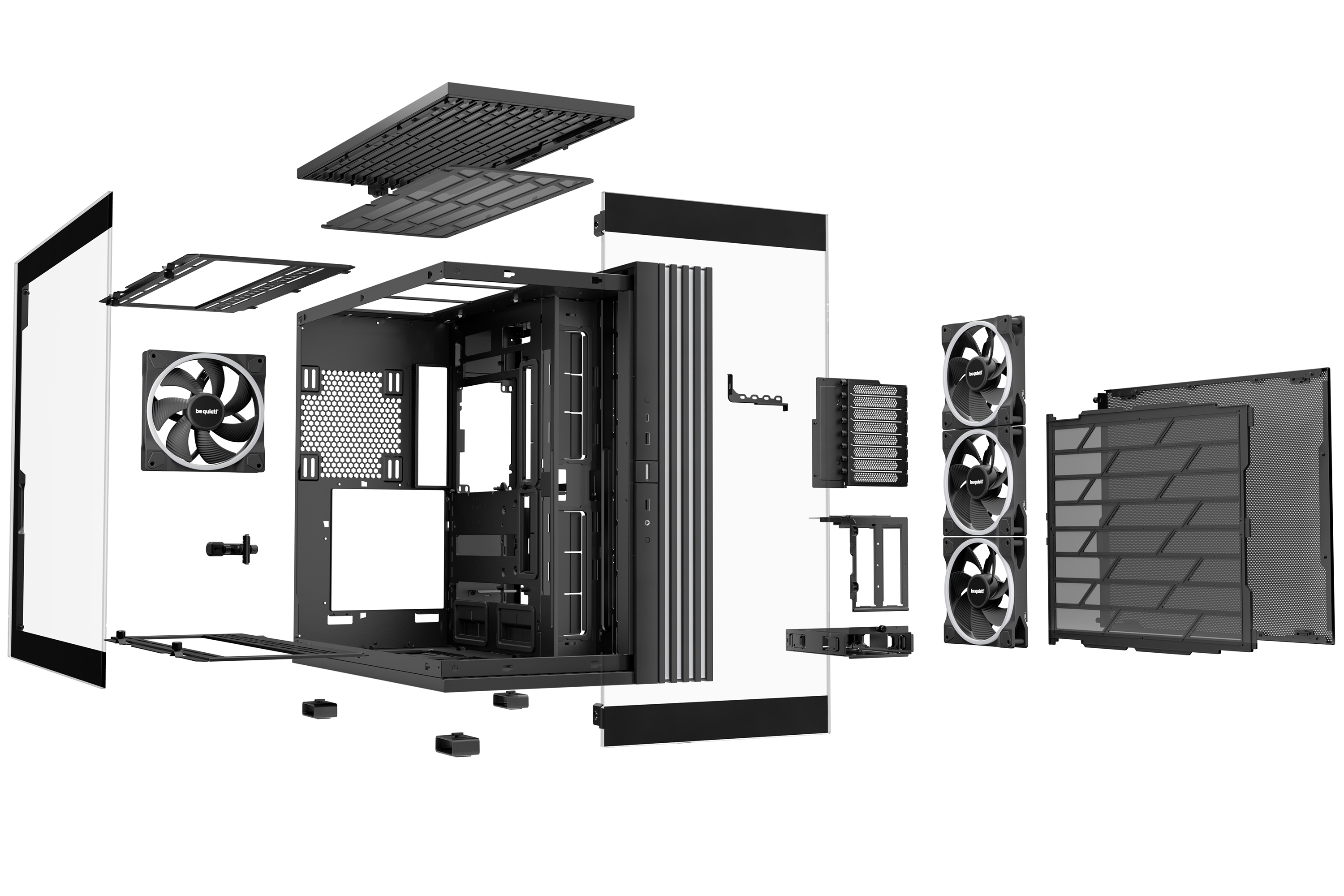Be Quiet! Light Base 900 FX - FT - E-ATX - Seitenteil mit Fenster (Glas)