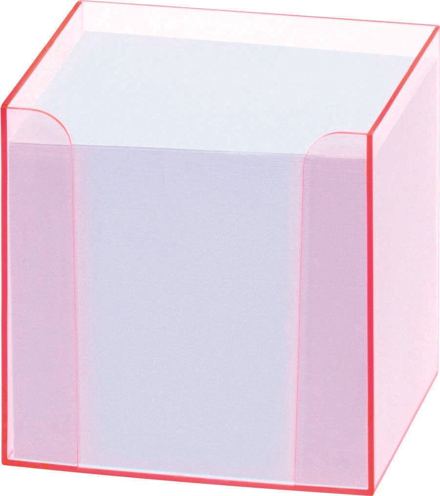 Folia 99072 - Notizbox mit Leuchtkante pink