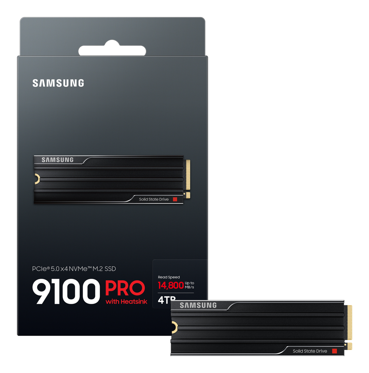 Samsung 9100 PRO Heatsink PCIe� 5.0 NVMe M.2 SSD - 4 TB