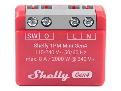 Shelly 1PM Mini Gen4 - Relaisschalter - kabellos