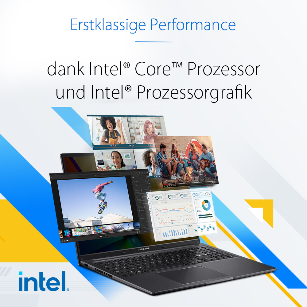 ASUS Vivobook 16 X1605VA-MB2291W Intel Core 7 150U Laptop 40.6 cm (16) WUXGA 16 GB DDR4-SDRAM 1 TB SSD Wi-Fi 6 (802.11ax) Windows 11 Home German Silver