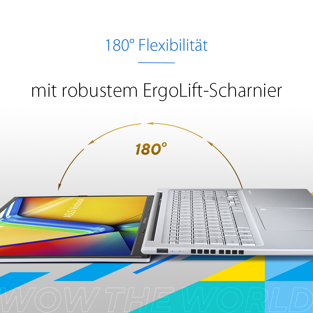 ASUS Vivobook 16 X1605VA-MB2291W Intel Core 7 150U Laptop 40.6 cm (16) WUXGA 16 GB DDR4-SDRAM 1 TB SSD Wi-Fi 6 (802.11ax) Windows 11 Home German Silver