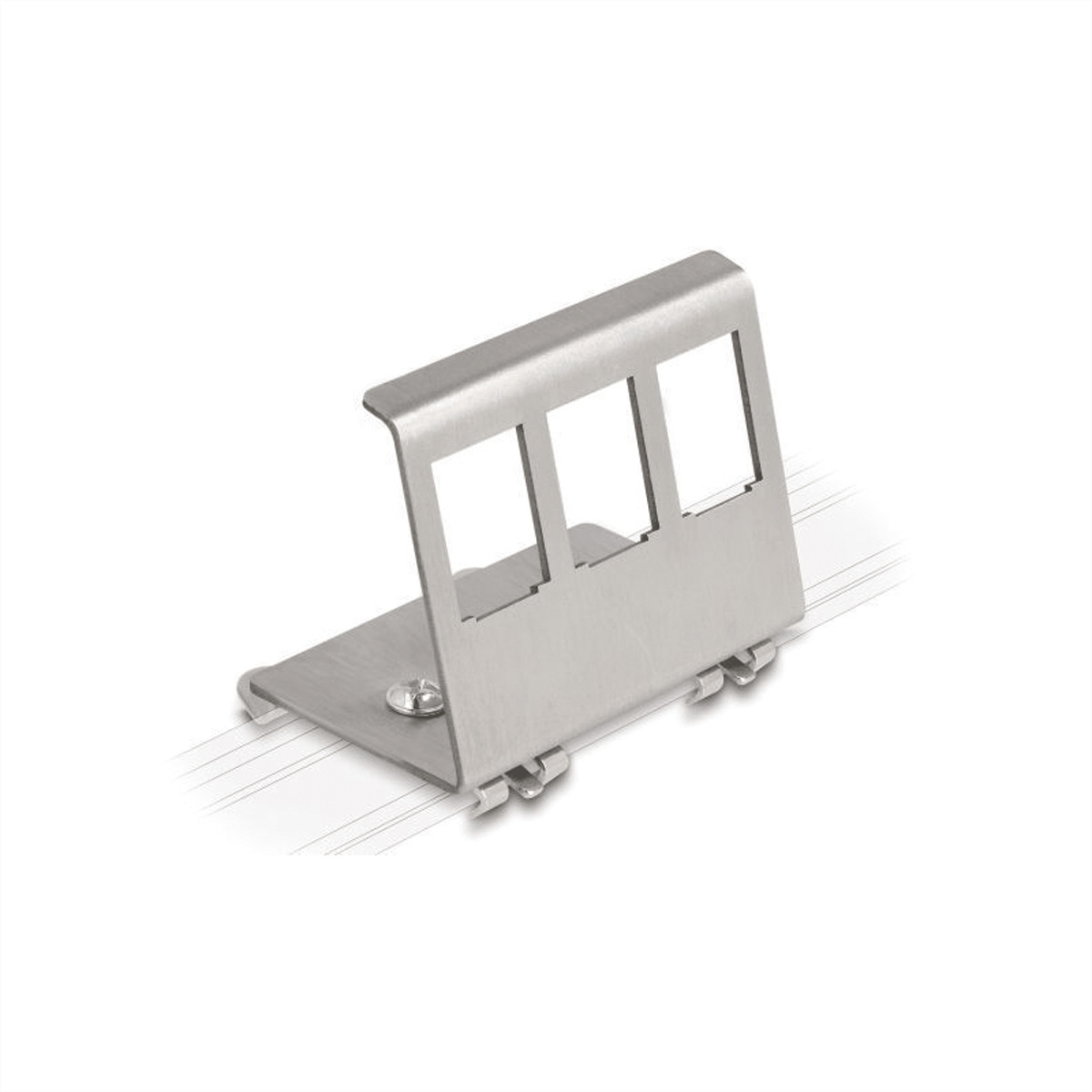 VALUE Hutschienen-Adapter f. 3 Keystone -Module