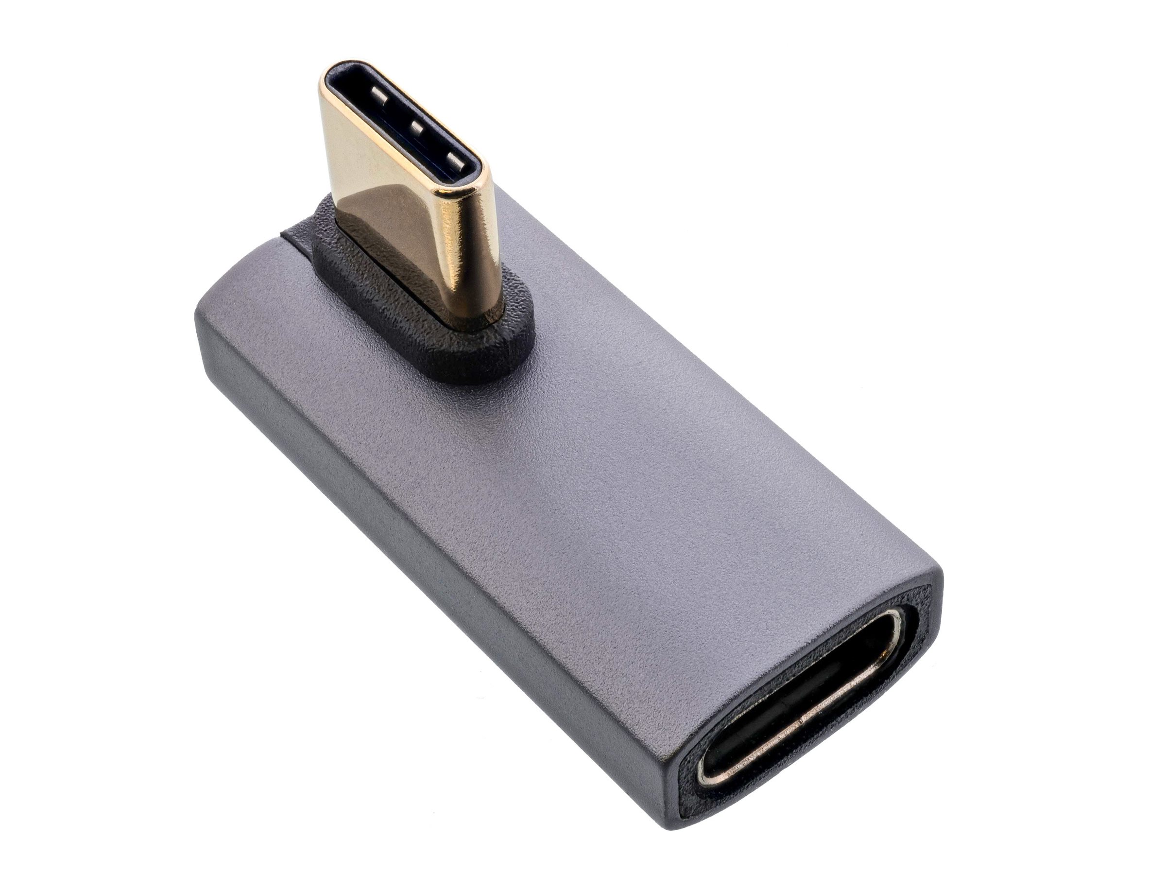 InLine Adattatore USB4, spina/presa USB-C verticale angolata a destra/sinistra