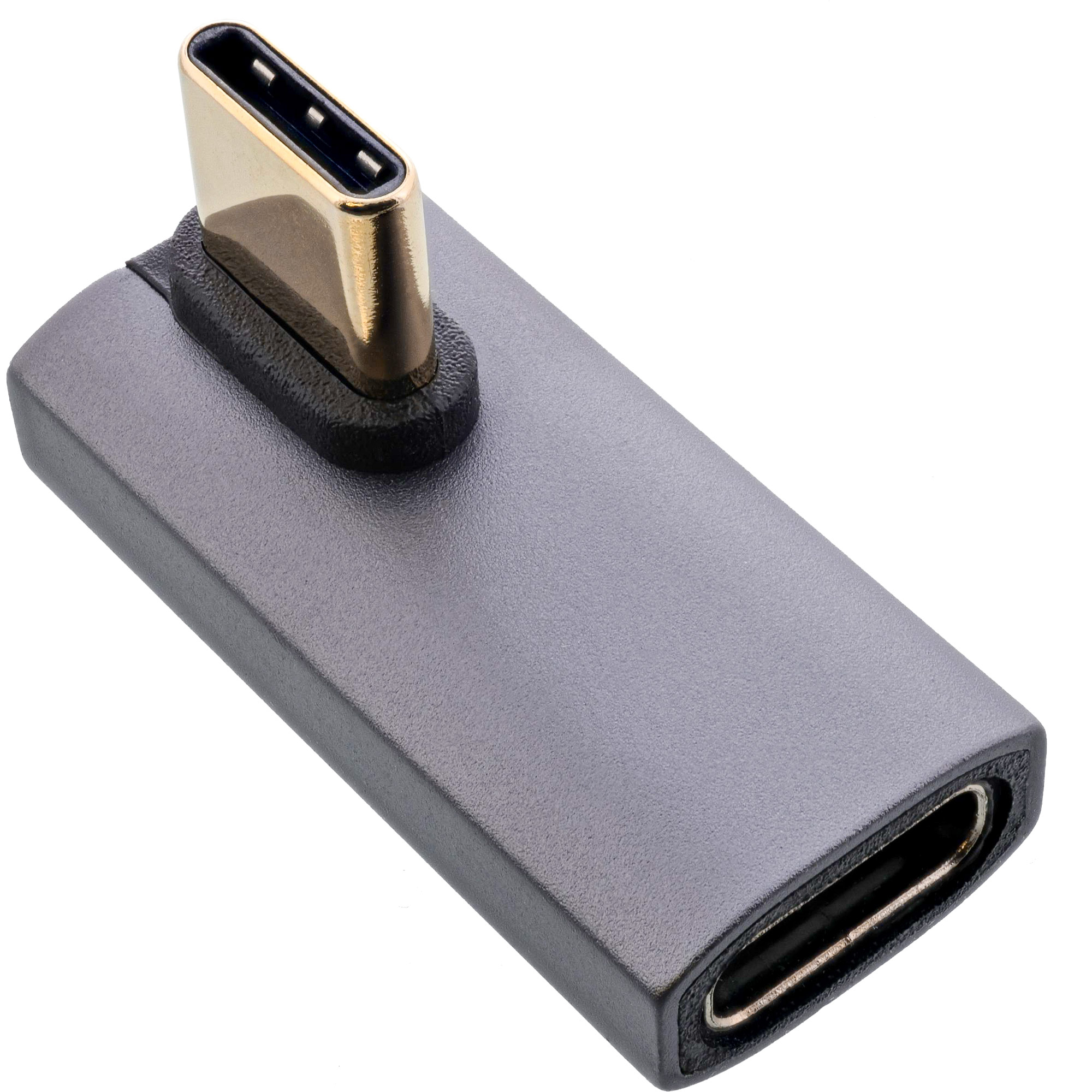 InLine Adattatore USB4, spina/presa USB-C verticale angolata a destra/sinistra