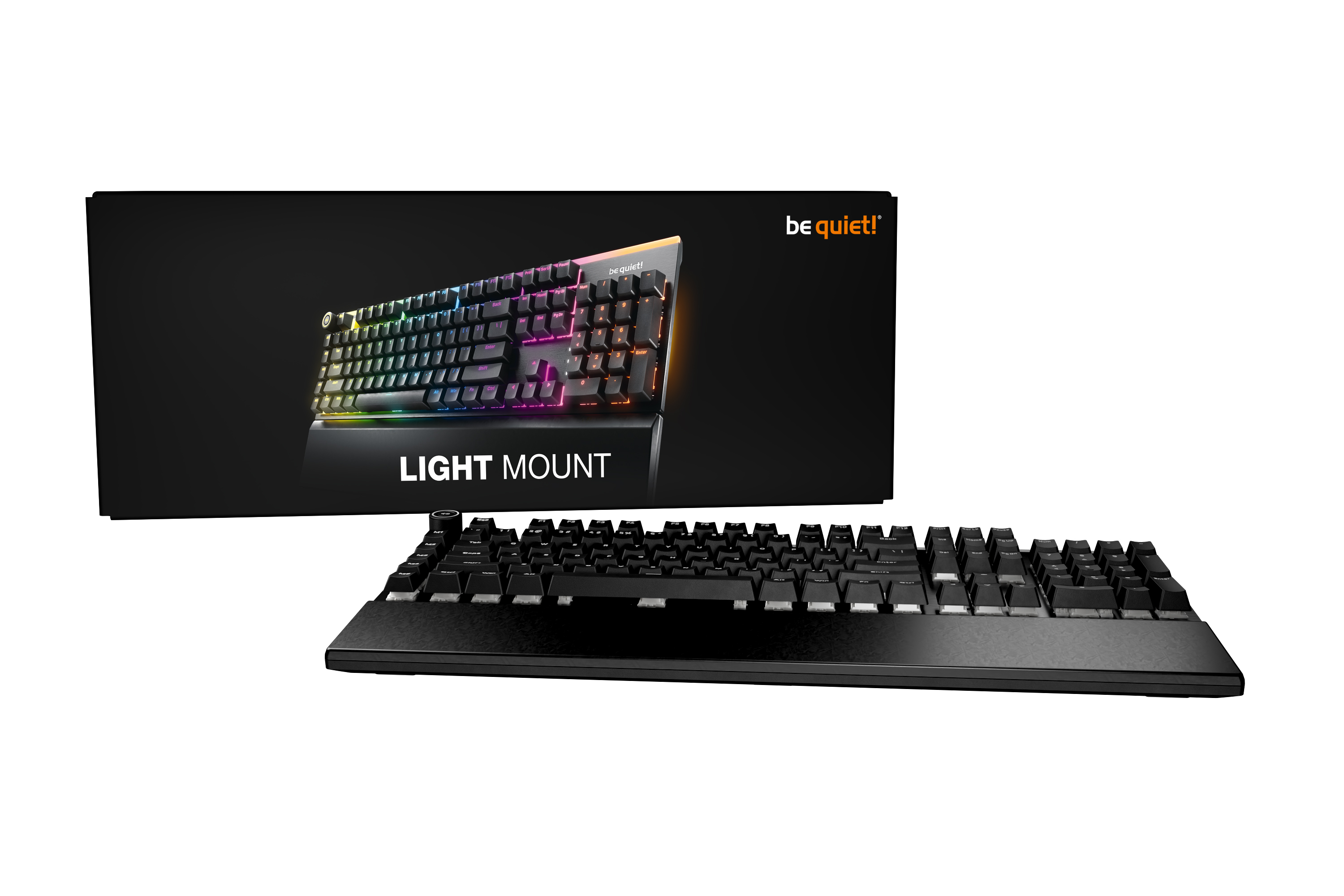 be quiet! Light Mount Silent Tactile DE ISO keyboard Gaming USB QWERTZ German Black