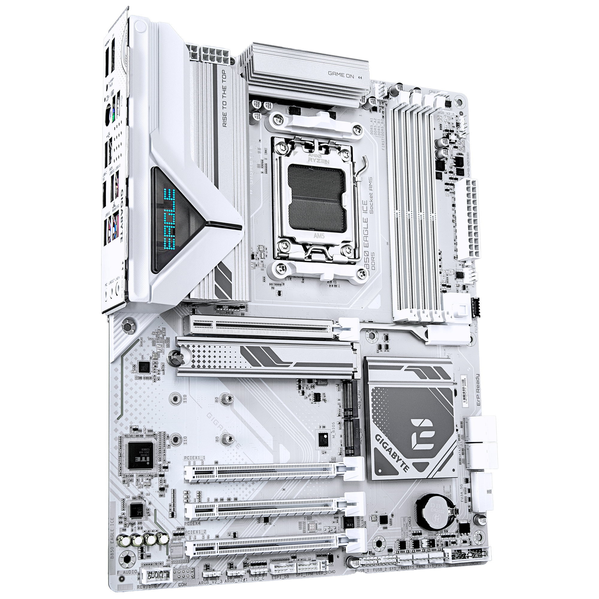 Gigabyte B850 EAGLE WIFI7 ICE AM5 1xDP 1xHDMI - AMD Sockel AM5 (Ryzen Zen4) - ATX