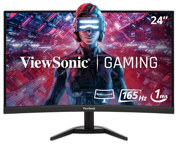 Viewsonic VX Series VX2418C pantalla para PC 61 cm (24) 1920 x 1080 Pixeles LCD Negro