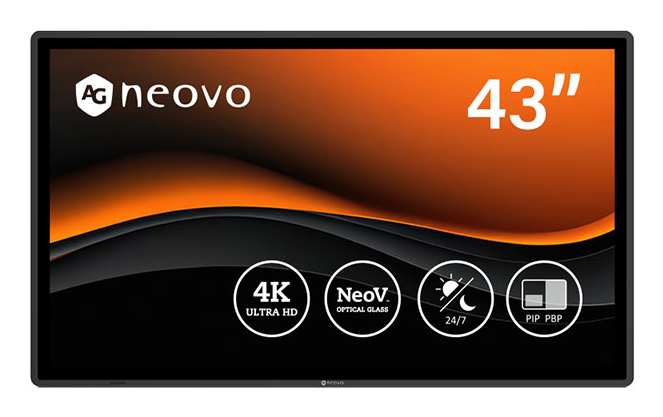 AG Neovo QX4302 43inch MVA LED 4K2K 60Hz 3840*2160 500cd/m2 3000 1 5ms