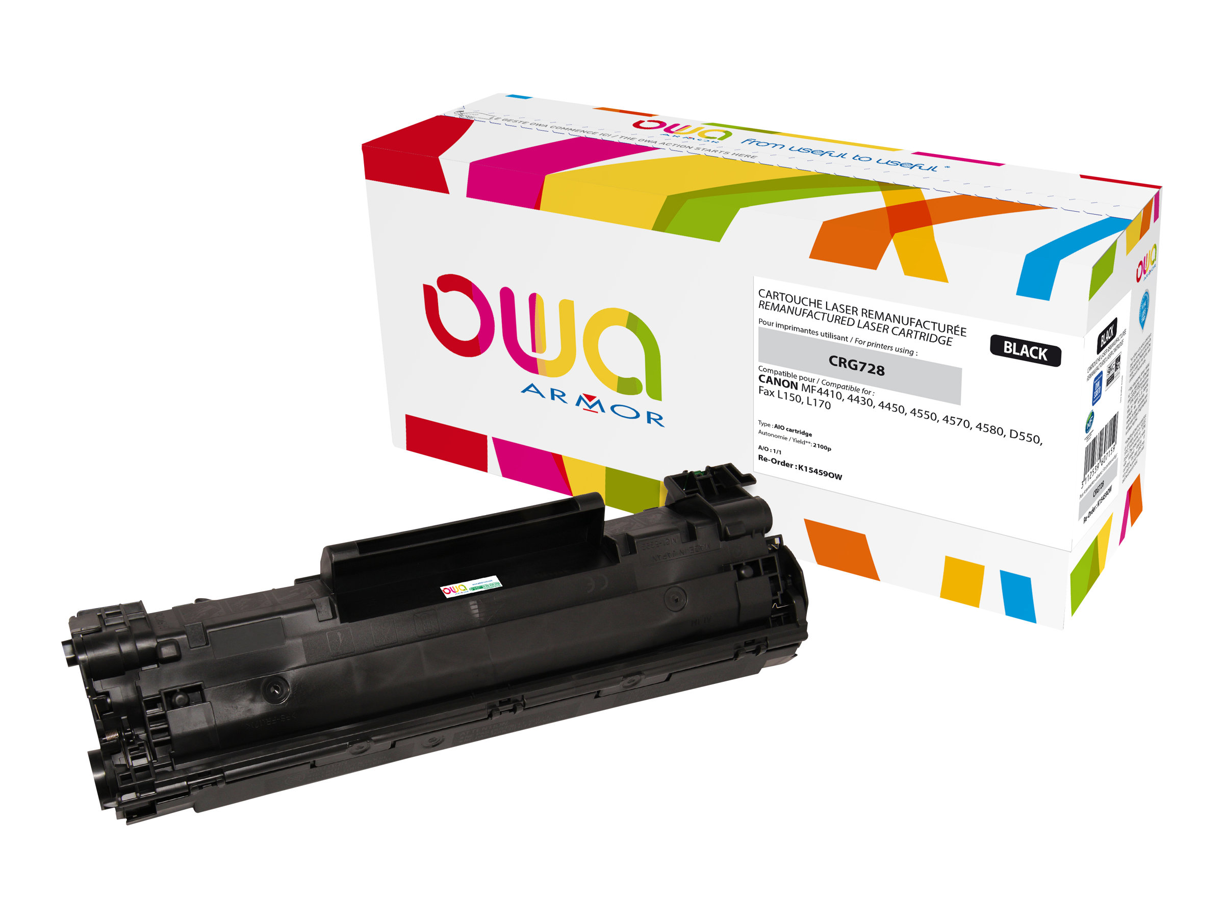 Armor K15459OW toner cartridge 1 pc(s) Compatible Black