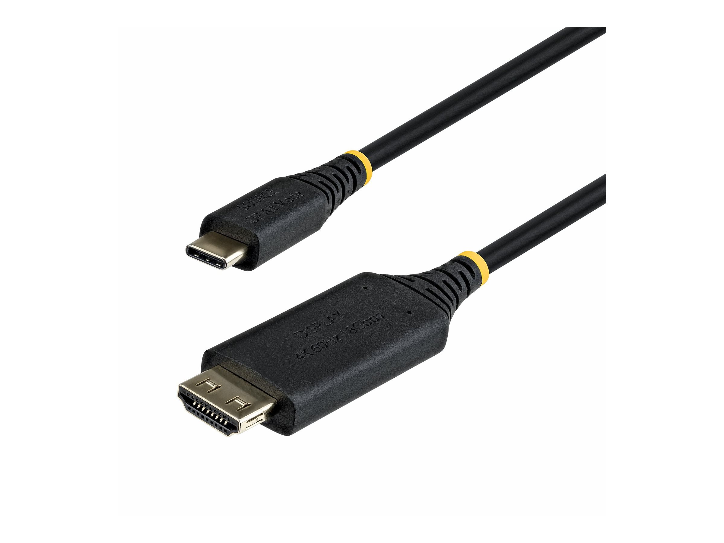 StarTech.com C�ble Adaptateur USB-C vers HDMI de 2m, Connecteur HDMI � Verrouillage, 4K 60Hz, Compatible Thunderbolt, HDR, C�ble Unidirectionnel pour MacBook, Dell, HP, Lenovo