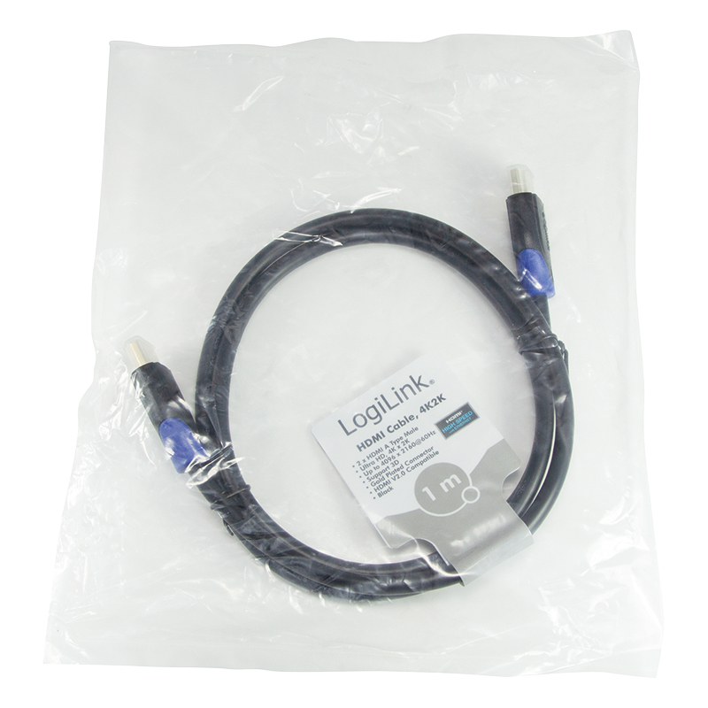 LogiLink CH0061 cavo HDMI 1 m HDMI tipo A (Standard) Nero