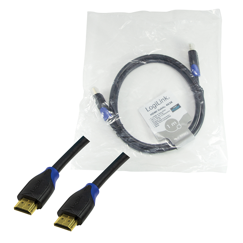LogiLink CH0061 cavo HDMI 1 m HDMI tipo A (Standard) Nero