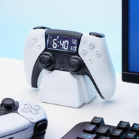 Paladone PP9405PS - PlayStation Wecker - Digitaler Schwarz Wei