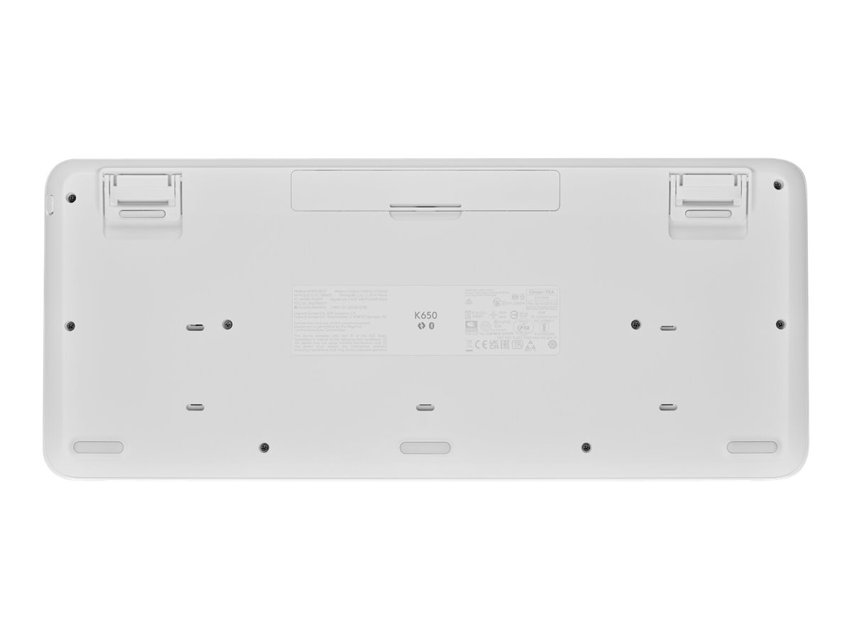 Logitech Signature K650 tastiera Bluetooth QWERTY Inglese britannico Bianco