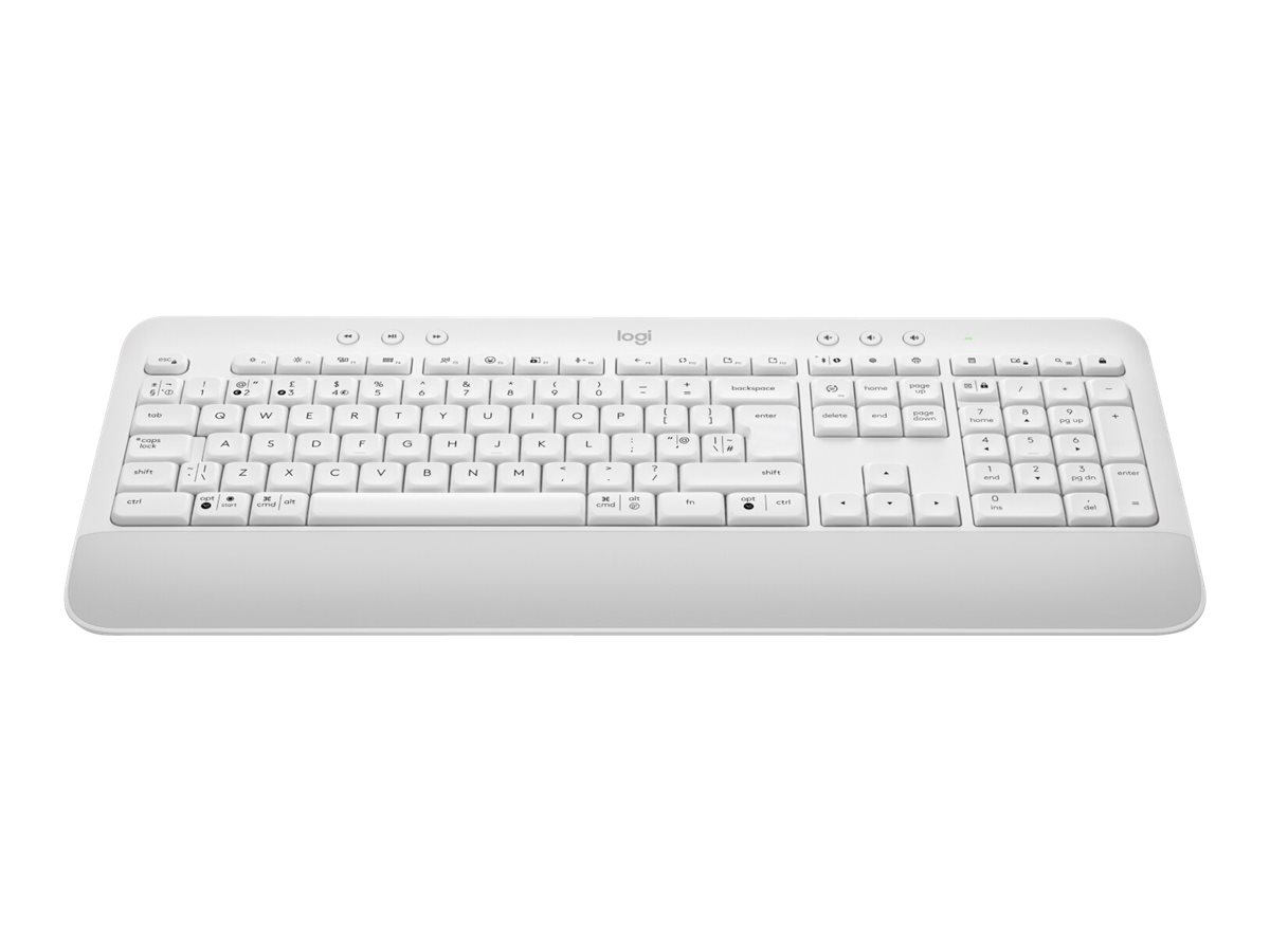 Logitech Signature K650 tastiera Bluetooth QWERTY Inglese britannico Bianco